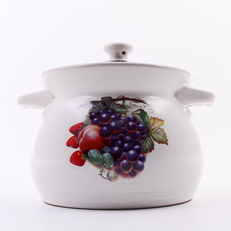 Кастрюля с крышкой 1.8 л Ягоды, керамика MAYERBOCH 7435-1