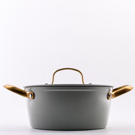 Кастрюля алюминий тяжелая 2.5 л VALENTINA, кованый алюминий BEKKER 1131-1