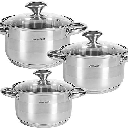 Набор посуды 7 предметов 1,5+2+3 л Mayer&Boch