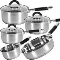 Набор посуды 8 предметов 0,75+1+1,5+2+2 л Mayer&Boch