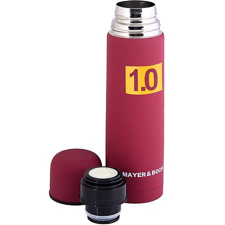 Термос 1л нержавеющая сталь бордовый Mayer&Boch