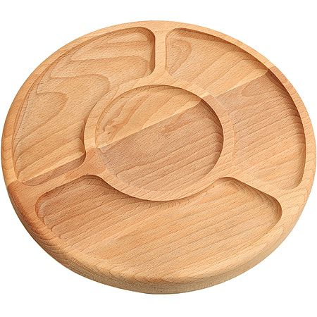 Менажница бук 25 см 4 секции (18x5.5 см)