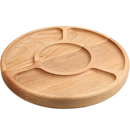 Менажница бук 25 см 4 секции (18x5.5 см)