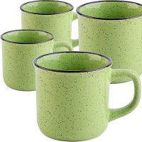Набор кружек 4 предмата 320 мл зеленый