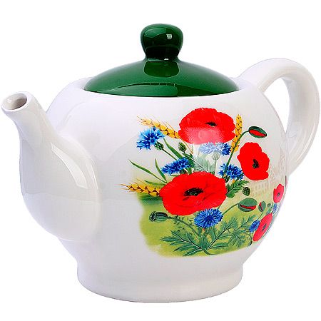 Заварочный чайник 950 мл Цветущие Маки, доломит 60269 LORAINE