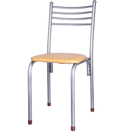 Стул 'АСОС' кожа/квадрат бежевый 5544-2