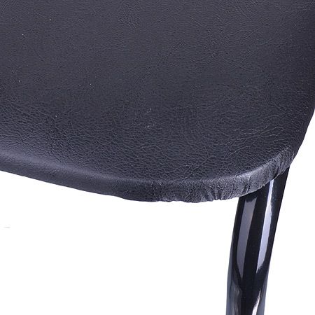 Стул 'АСОС' кожа/квадрат черный 5544-3