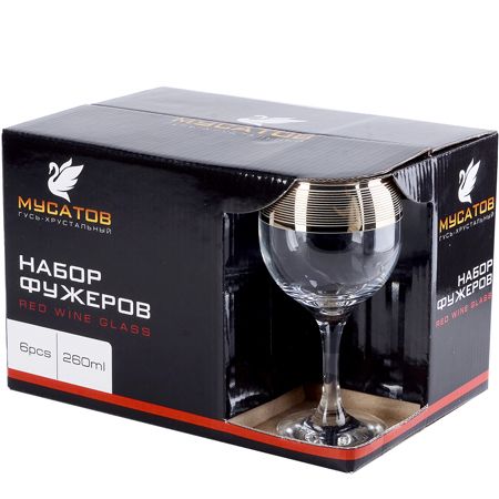 Набор 6-ти бокалов для вина 260 мл 'ЛОФТ' MS411-88
