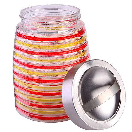 Набор для сыпучих продуктов 3 предмета, стекло/нержавеющая сталь 31030 LORAINE