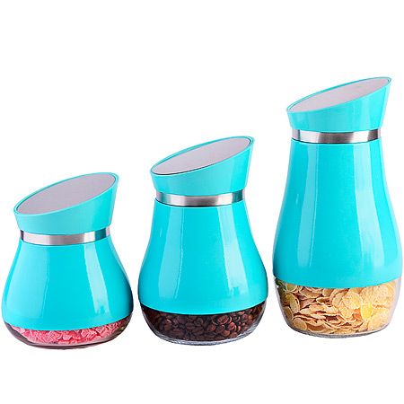 Набор для сыпучих продуктов 5 предметов, стекло/нержавеющая сталь 31033 MAYERBOCH