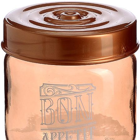 Банка для сыпучих 425 мл, 3 предмета бронза