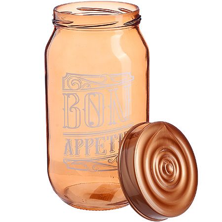 Банка для сыпучих 1 л, 3 предмета бронза