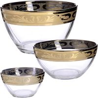 Набор стеклянных салатников 250/700/1700 мл