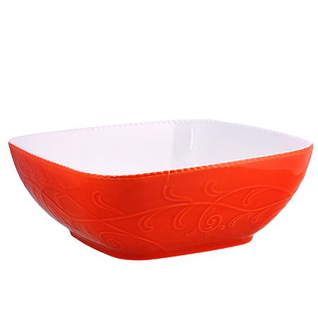 Набор салатниц Loraine 3 предмета материал керамика цвет оранжевый 
