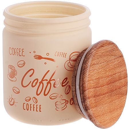 Банка для сыпучих 446 мл с деревянной крышкой Coffee Mayer&Boch