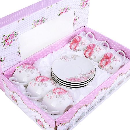 Чайный сервиз 12 предметов 150 мл ЦВЕТЫ 920 LORAINE