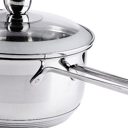 Сотейник из нержавеющей стали с крышкой 400 мл, 12 см Mayer&Boch