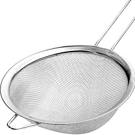Сито из нержавеющей стали с металлической ручкой 12 см