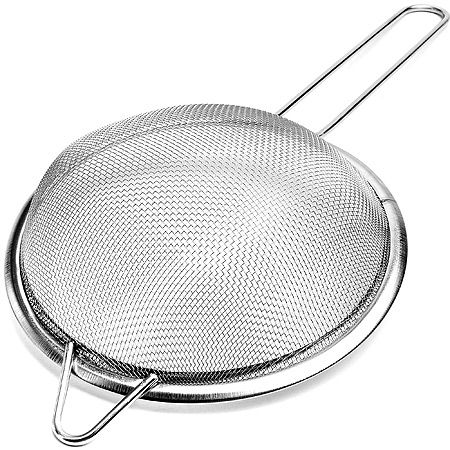 Сито из нержавеющей стали с металлической ручкой 14 см