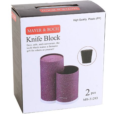 Подставка для ножей фиолетовая 22 см Mayer&Boch