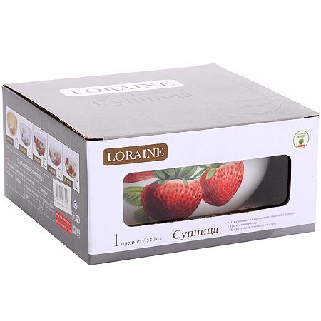 Супница 580 мл 'Клубника' 26209 LORAINE