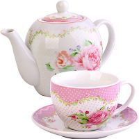 Чайный сервиз 13 предметов с чайником 1л 