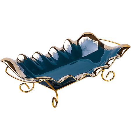 Фруктовница 40.5х19.5х12.5 см, фарфор/металл LORAINE 12059