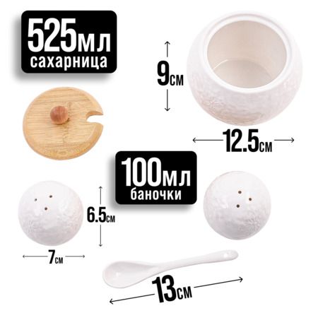 Набор банок для специй LORAINE 60322
