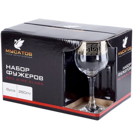 Набор 6-ти бокалов для вина 'ЙЕТИ' 240 мл MS163/41