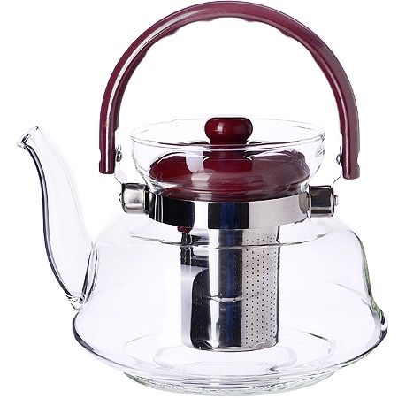 Заварочный чайник 1,2 л стеклянный 3 предмета LORAINE