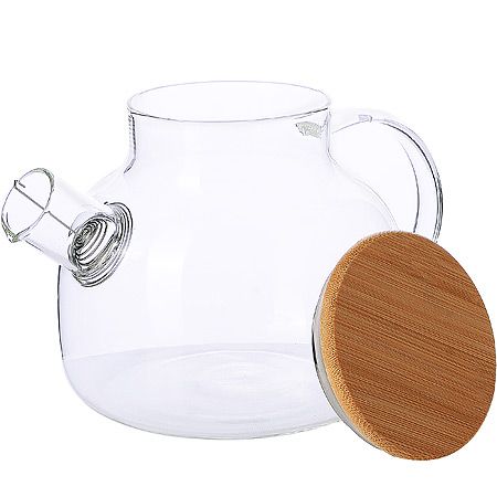 Заварочный чайник 1 л стекло/бамбук 3 предмета 096 LORAINE