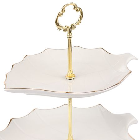 Конфетница 3 яруса 4 предмета фарфор LORAINE 90022-138A