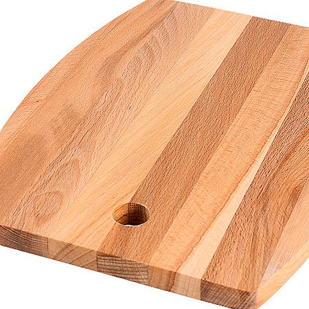 Доска разделочная Бочка 25.5х18.5х1.4 см бук 20115