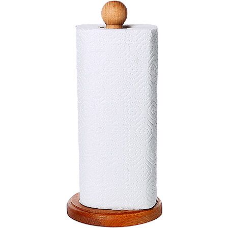 Подставка для бумажных полотенец бук/хром 8111