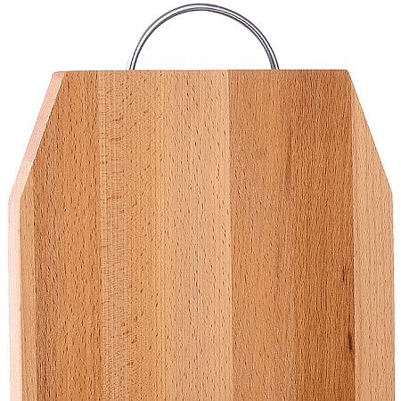 Комплект из 2-х досок бук с металлической ручкой на подставке Хозяюшка