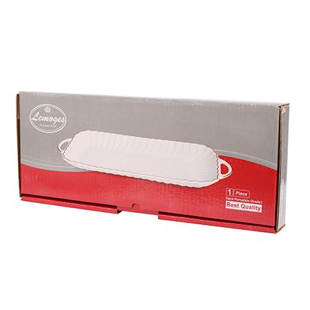 Блюдо сервировочное для подачи 37x16 см фарфор LORAINE 90047-505M