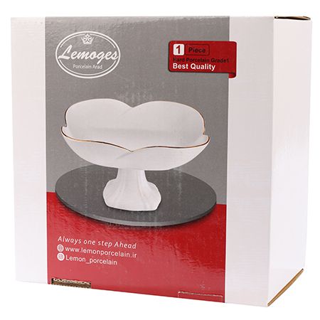 Фруктовница на ножке 25x25 см фарфор LORAINE 90065-632L