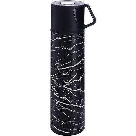 Термос 410 мл стеклянная колба + 1 кружка Mayer&Boch черный