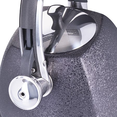 Чайник 3 л нержавеющая сталь со свистком, черный Mayer&Boch