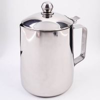 Молочник питчер с крышкой 1 л Hascevher Semazen, нержавеющая сталь 800-207