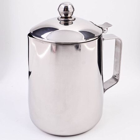 Молочник питчер с крышкой 1 л Hascevher Semazen, нержавеющая сталь 800-207