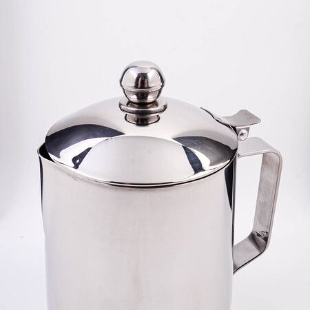 Молочник питчер с крышкой 1 л Hascevher Semazen, нержавеющая сталь 800-207