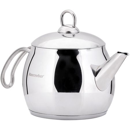 Чайник металлический 1 л Hascevher Cigdem, нержавеющая сталь 800-304

