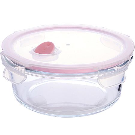 Контейнер-жаровня 630 мл стекло/пластик