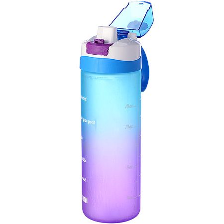 Бутылка для воды спортивная 750 мл голубая