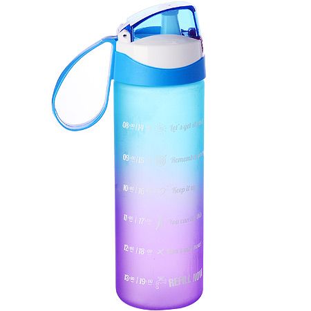 Бутылка для воды спортивная 750 мл голубая