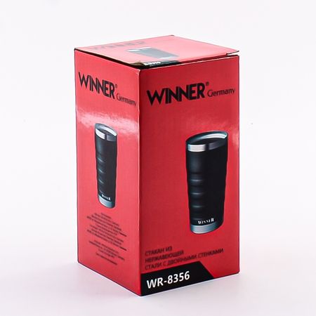 Кружка 450 мл, нержавеющая сталь, фигурная 8356-1