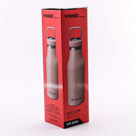 Термобутылка светло-розовая 510 мл, нержавеющая сталь 8294-1