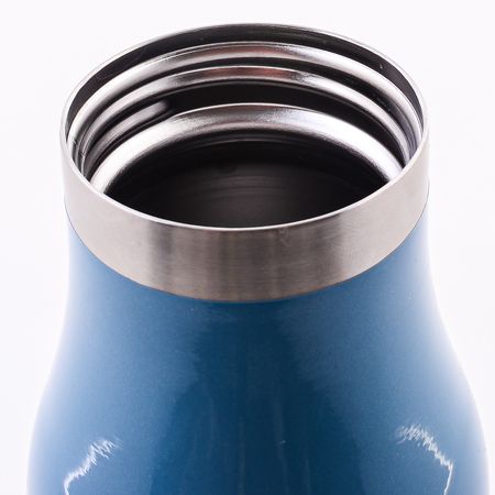 Термобутылка голубая 510 мл, нержавеющая сталь 8296-1
