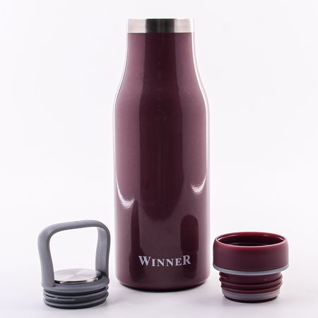 Термобутылка темно-розовая 510 мл, нержавеющая сталь 8295-1